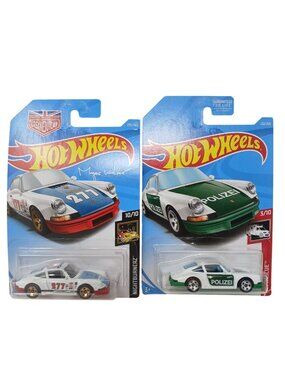 2 Hot Wheels 71 Porsche 911 Nightburnerz & HW Rescue Diecast Cars New #D-21